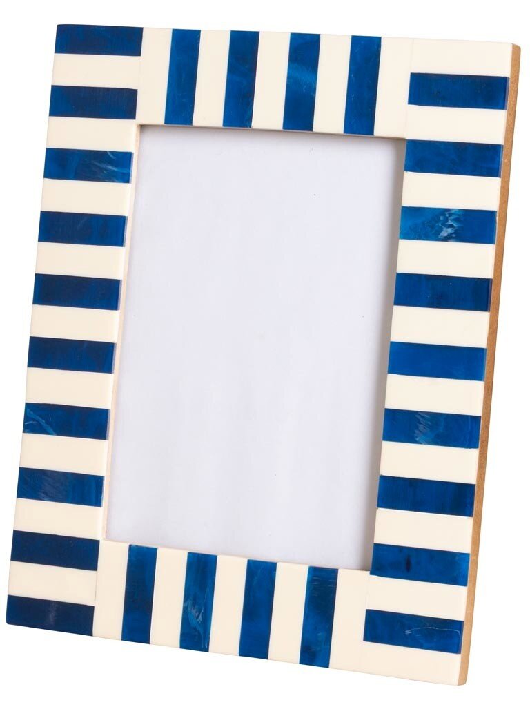 Fotolijst met Blauwe Strepen – 10 × 15