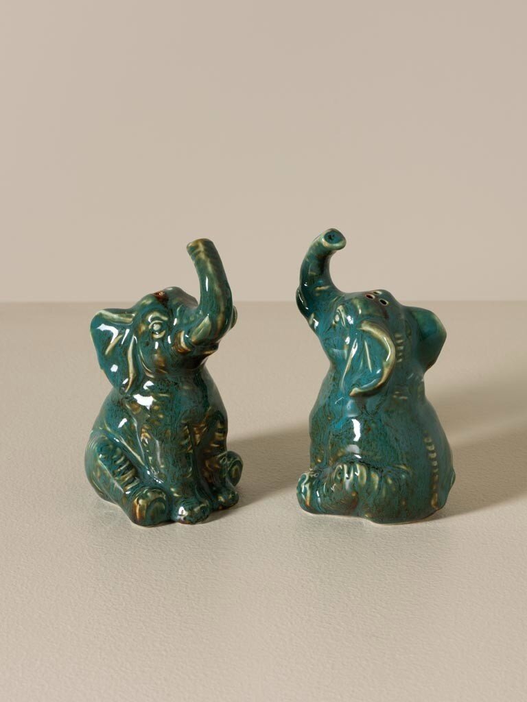 Olifant Zout- & Peperstel – Aardewerk