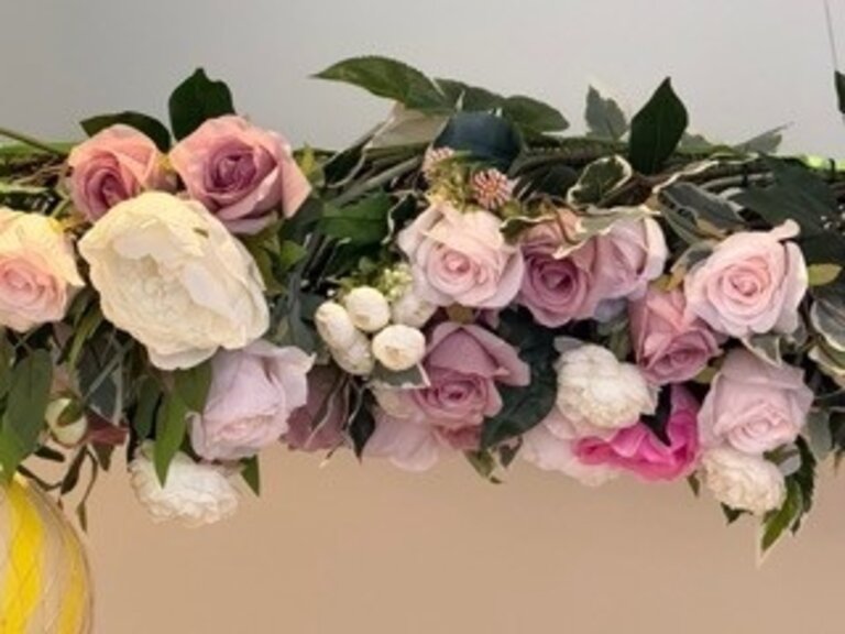 Zijden Rozen Bloemenslinger – 2 Meter | Blush & Roze