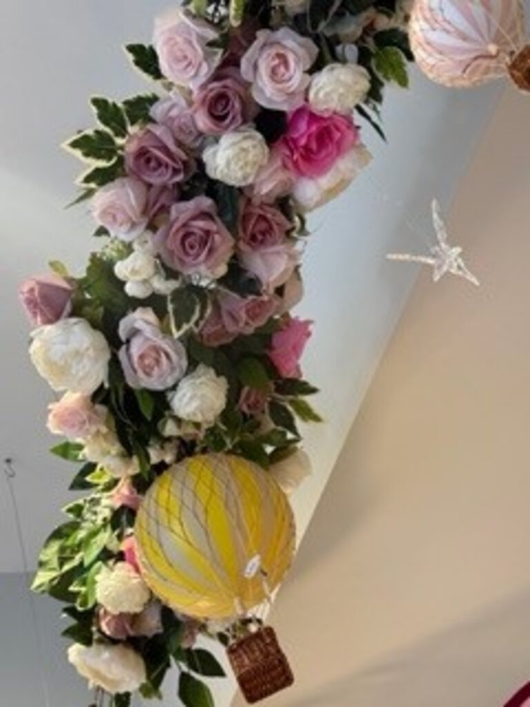 Silk Roses Floral Garland – 2 Metres | Blush & Pink