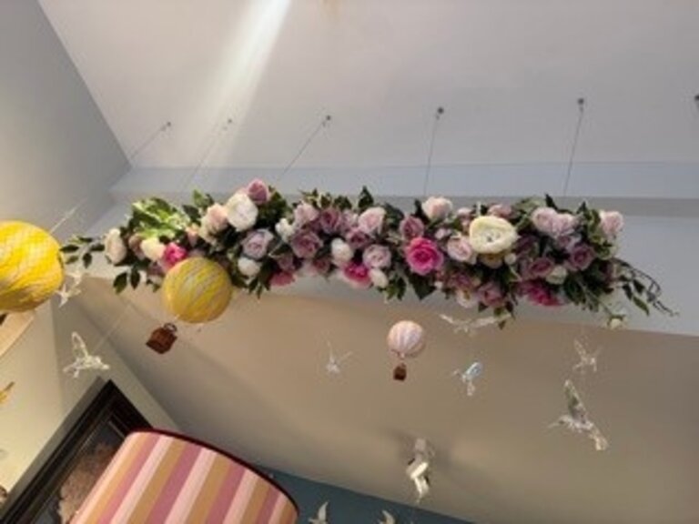 Zijden Rozen Bloemenslinger – 2 Meter | Blush & Roze