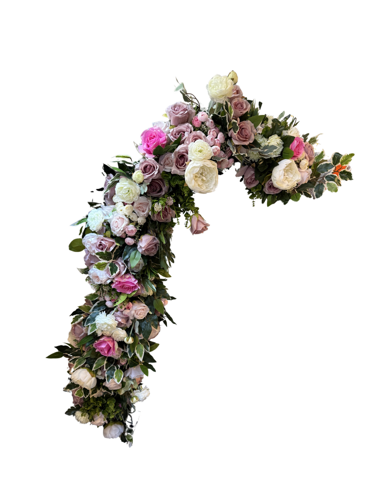 Zijden Rozen Bloemenslinger – 2 Meter | Blush & Roze