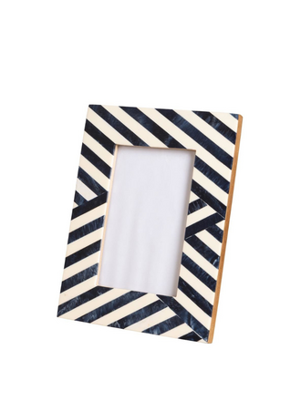 Fotolijst met Blauwe Diagonale Strepen – 10 × 15