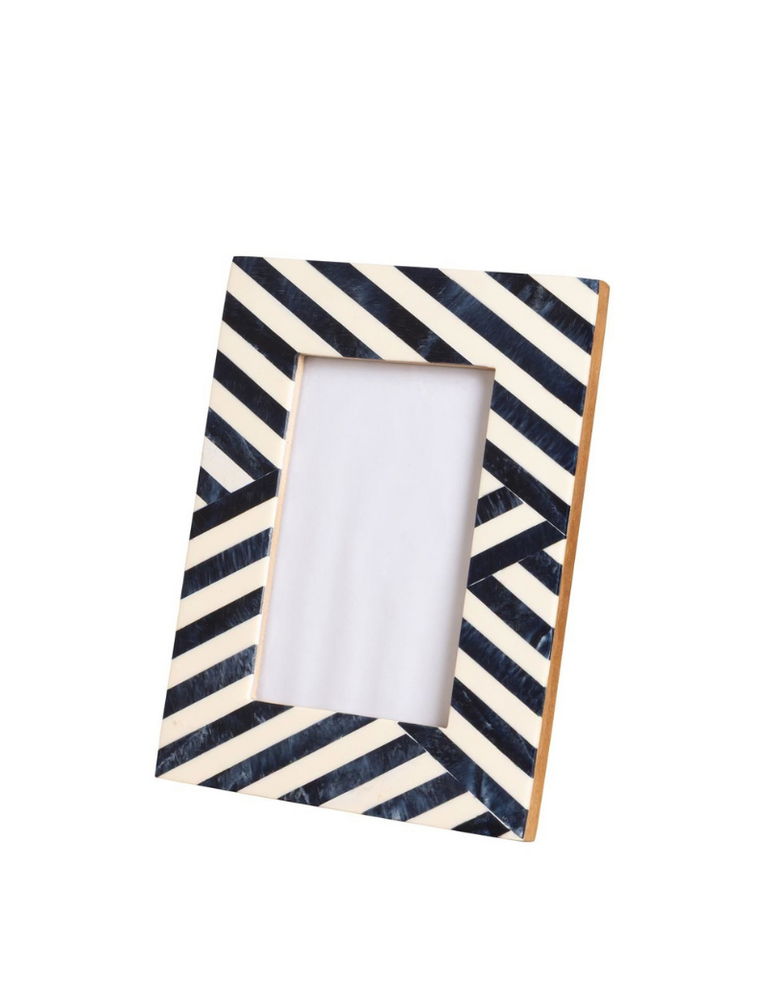 Fotolijst met Blauwe Diagonale Strepen – 10 × 15