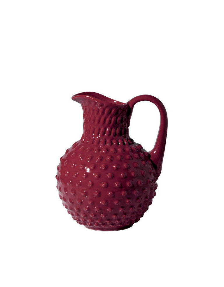 Hobnail Aardewerken Kan – Granaatrood (2L)