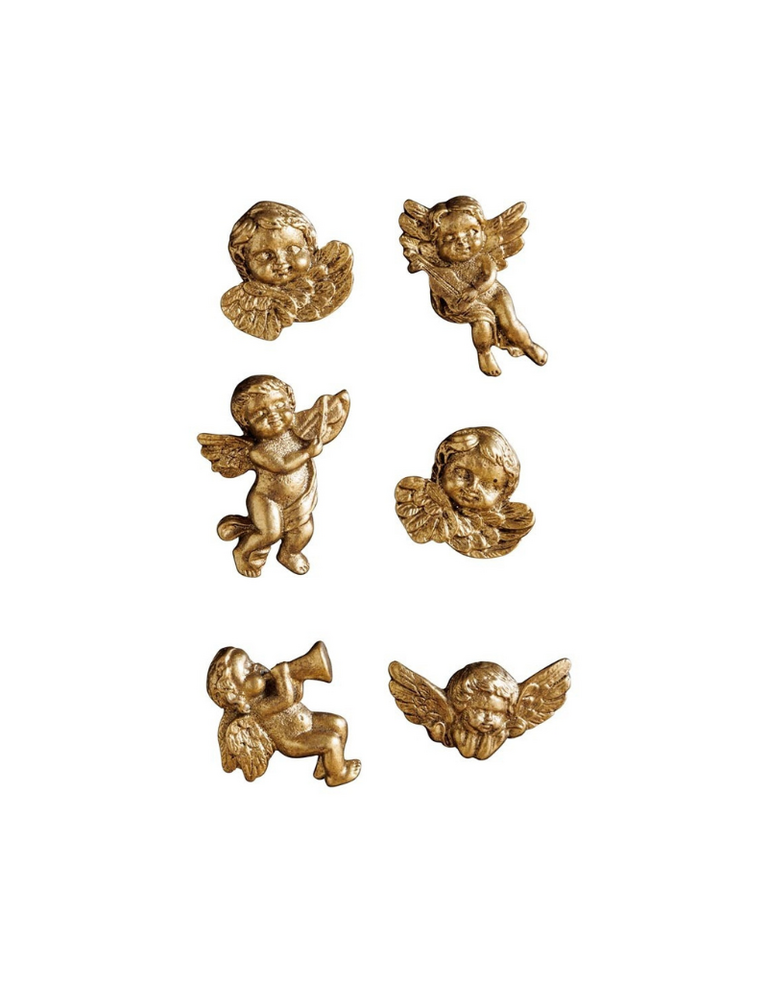 Set of Six Angel Magnets – Gold