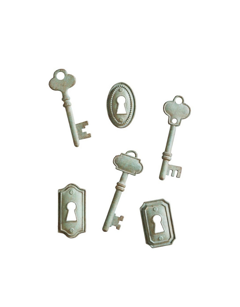 Set van Zes Slot & Sleutel Magneten – IJzer