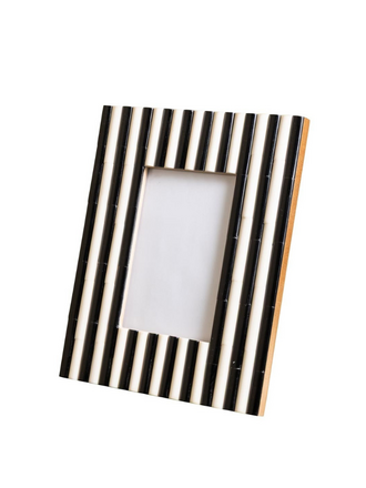 Fotolijst Zwart-Wit Strepen – 10 × 15