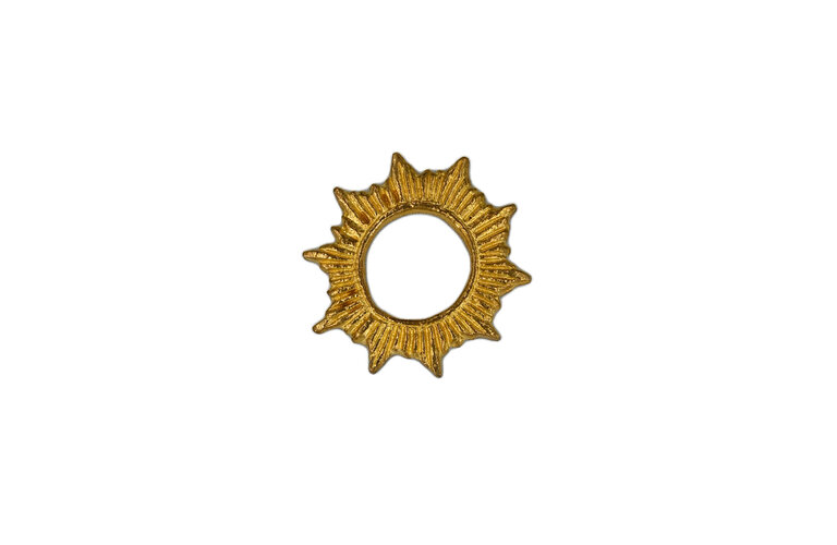 Boncoeurs Set of 6 Sun Napkin Rings – Gold Brass by Boncoeurs