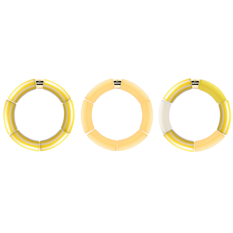 Parabaya Riviera Amarelo Bracelet – Parabaya (Single or Trio)