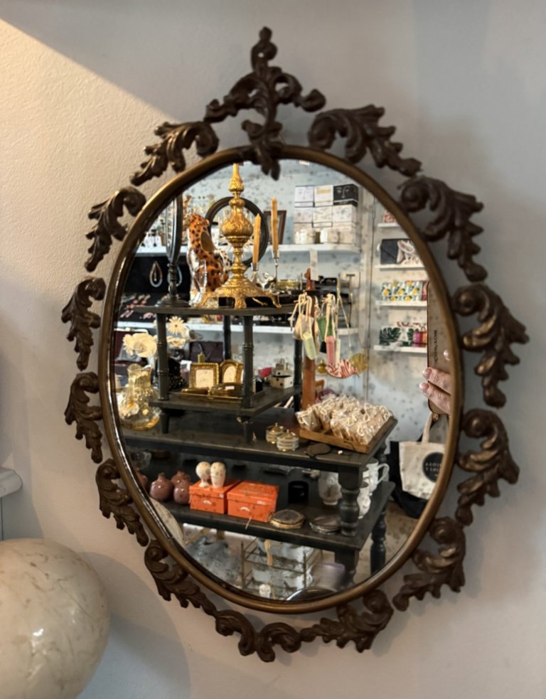 Vintage Italian Antique Mirror with Aged Glass – 19th Century