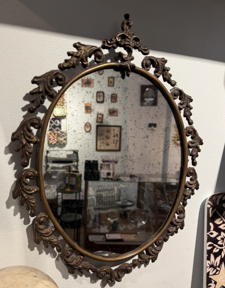 Vintage Italian Antique Mirror with Aged Glass – 19th Century