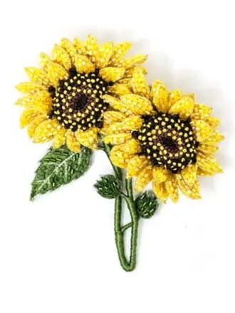 Trovelore Dancing Sunflowers Brooch