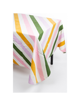 Les Ottomans Ted Ikat Cotton Tablecloth – Multi Stripe