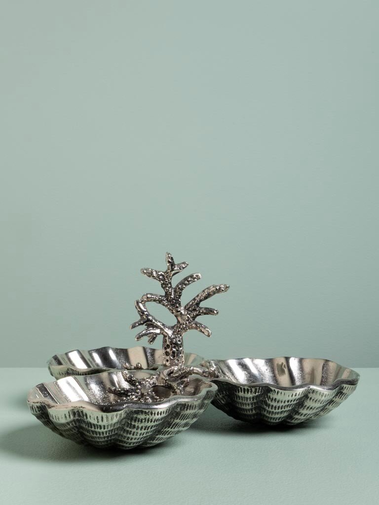 Aluminium Shell Dishes with Coral Handle