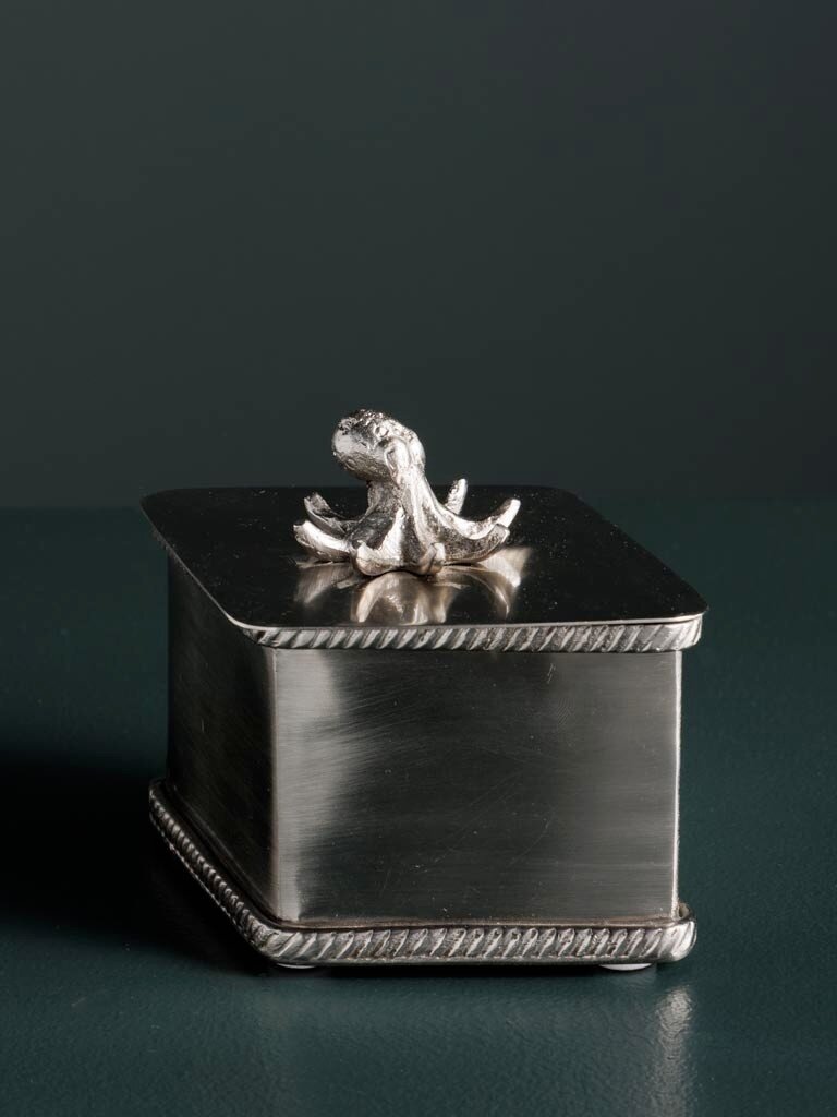 Octopus Diamantvormig Messing Doosje