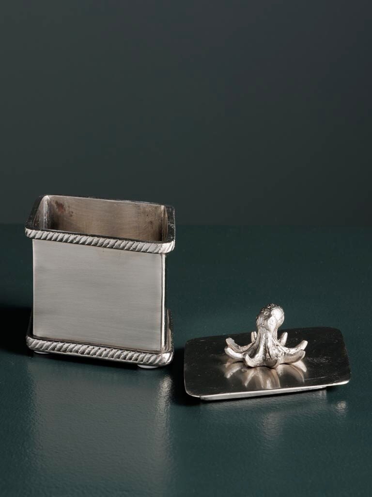 Octopus Diamantvormig Messing Doosje