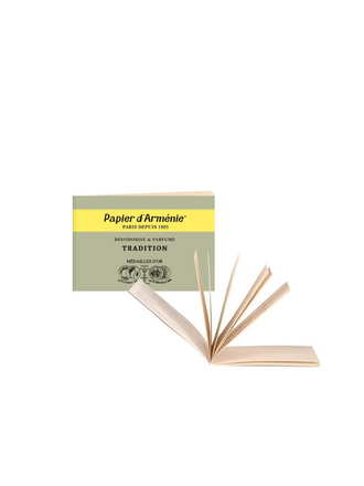 Papier d'Armenie Incense paper, 1 booklet - Tradition