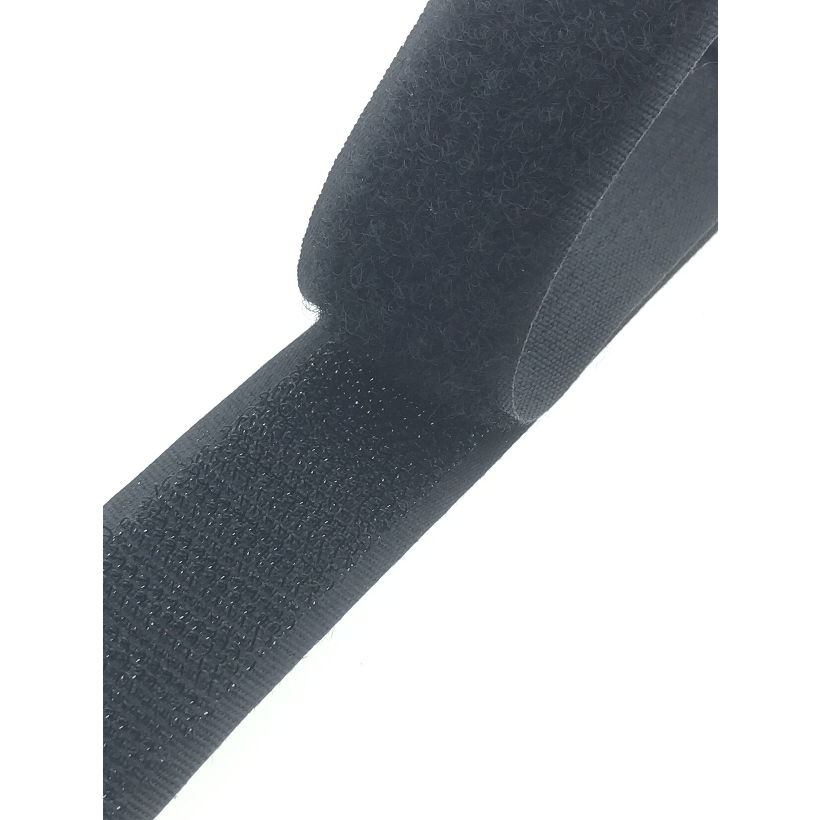 Klittenband naaibaar 2,5cm breed ZWART 5 meter