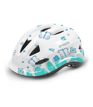 R2 Lucky Fietshelm Wit/Blauw voor Kinderen XXS (46 - 50 cm)