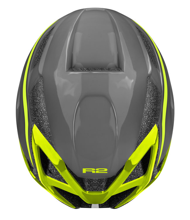 Aero Fietshelm Zwart/Geel