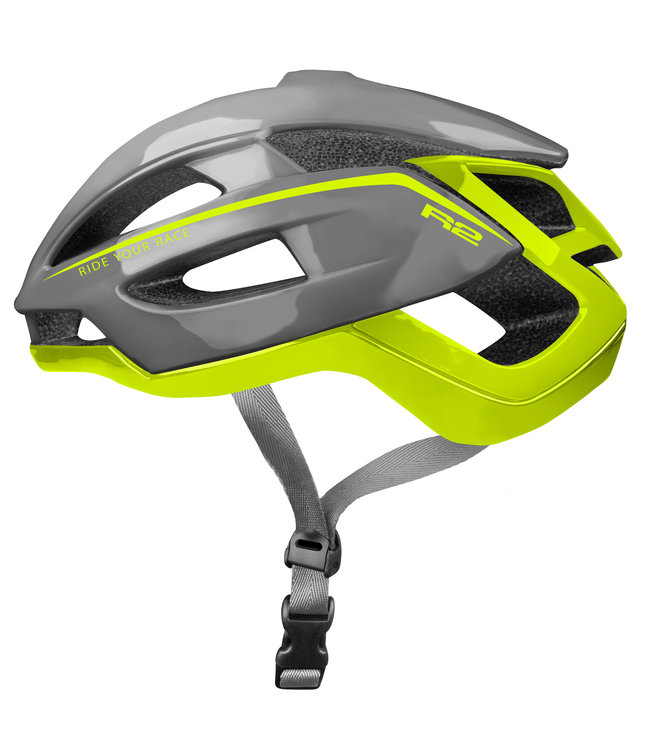 Aero Fietshelm Zwart/Geel