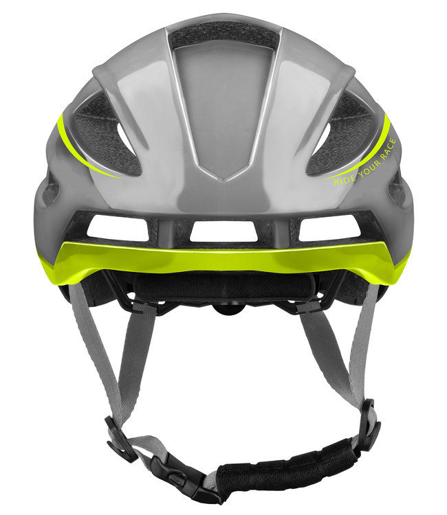 Aero Fietshelm Zwart/Geel