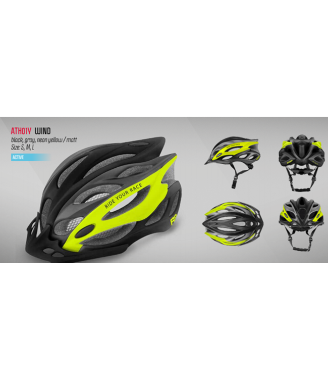 Wind Fietshelm Zwart/Wit