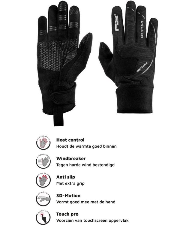 Blizzard Winter fietshandschoenen Zwart