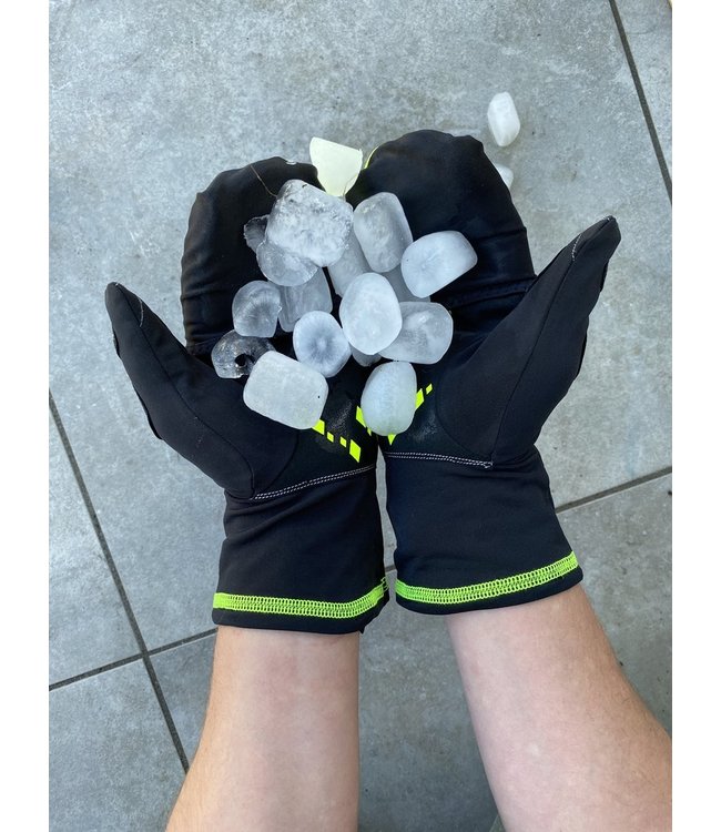 Cover Winter Fietshandschoenen Zwart/Neongeel
