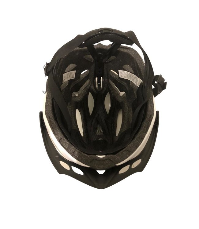Wit/Zwarte Pro-Tec Lichtgewicht Heren Racefiets helm voor Wielrenners (230g) - Verstelbaar