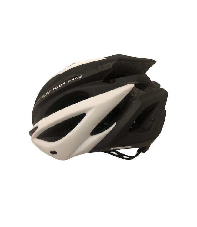 Wit/Zwarte Pro-Tec Lichtgewicht Heren Racefiets helm voor Wielrenners (230g) - Verstelbaar