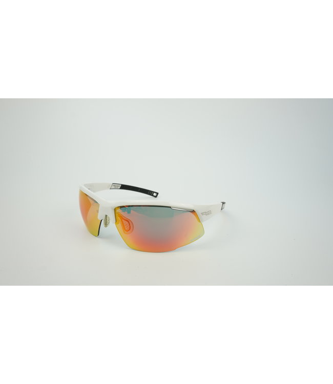 Racer Sport Fietszonnebril Wit/Zwart