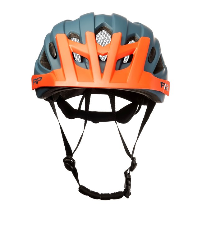 Wheelie Verstelbare Kinderfietshelm (5 tot 15 jaar) Blauw/Oranje