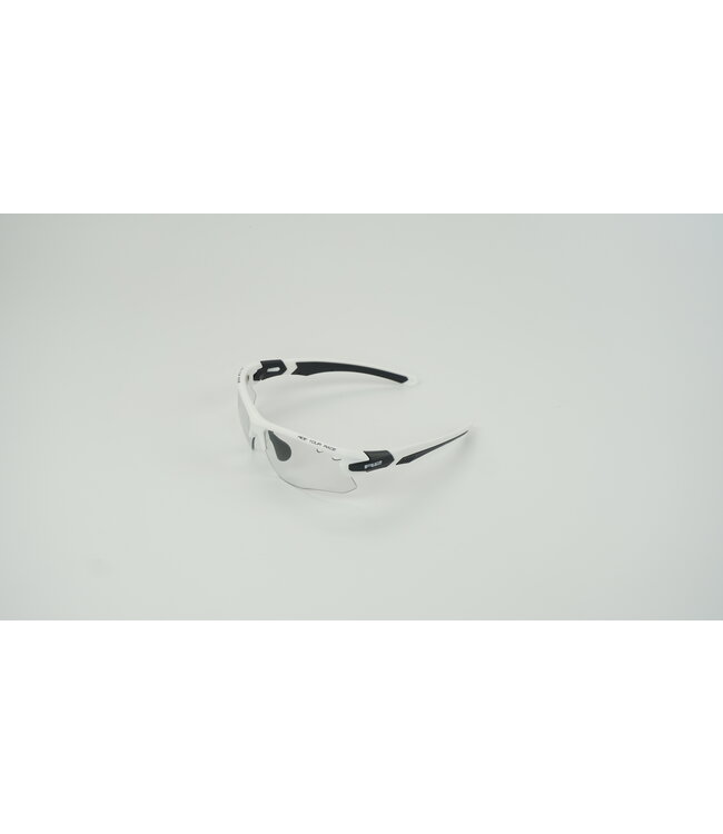 Crown Sport Fotochromatische Fietszonnebril Wit/Zwart