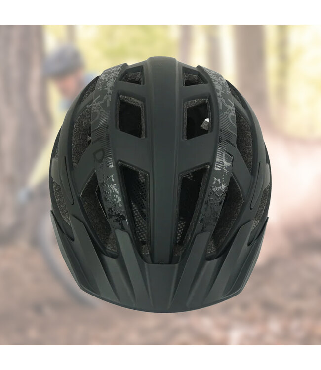 Grijs/Zwarte Lumen Heren Mountainbike Fietshelm met LED verlichting (270g) - Verstelbaar