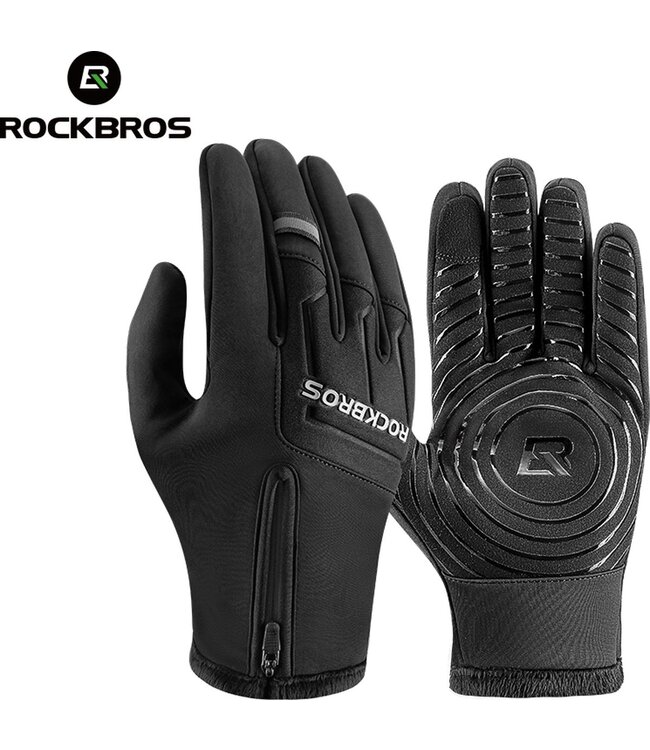 ROCKBROS - Winter Fleece handschoenen - extra warm door fleece - Winter fietshandschoen - touchscreen  - Glasgow