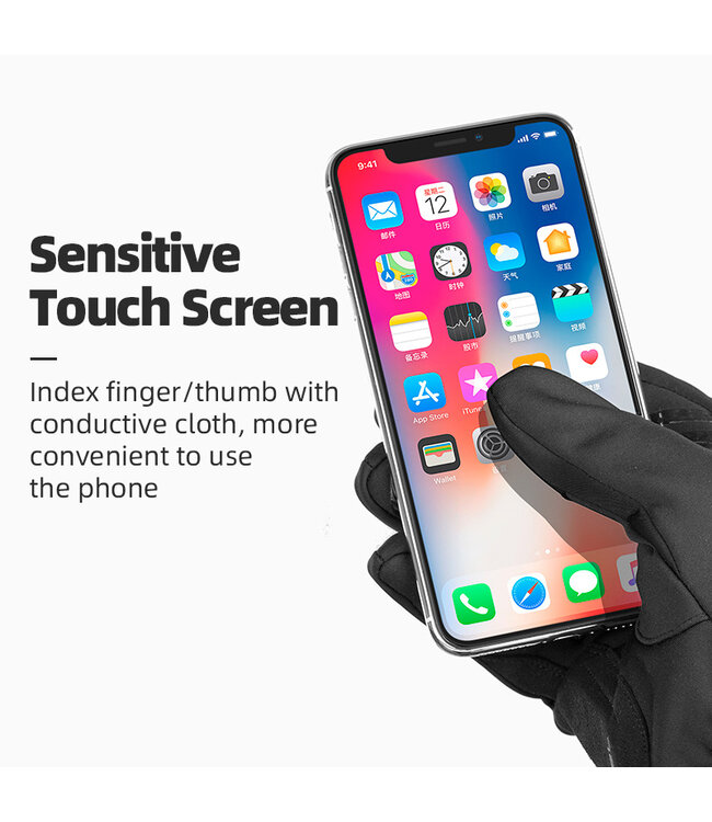 Luxe Winter handschoen - Volledig winddicht door polsafsluiting - touchscreen - Dazzling