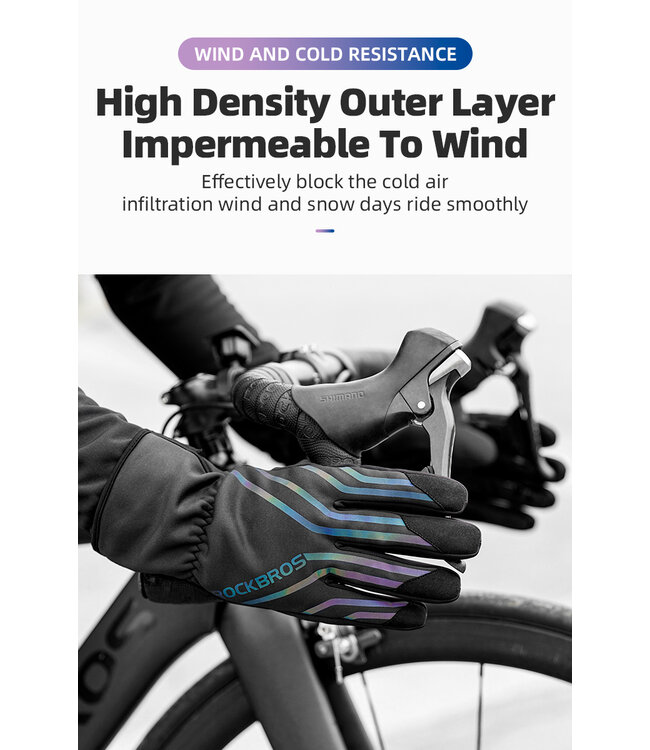 Luxe Winter handschoen - Volledig winddicht door polsafsluiting - touchscreen - Dazzling