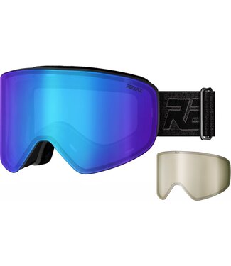 Fighter skibril - Meerdere glazen - Blauw/Zwart
