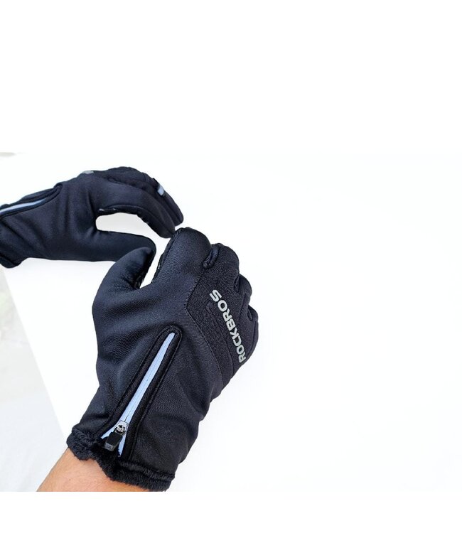 ROCKBROS - Winter Fleece handschoenen - extra warm door fleece - Winter fietshandschoen - touchscreen  - Glasgow