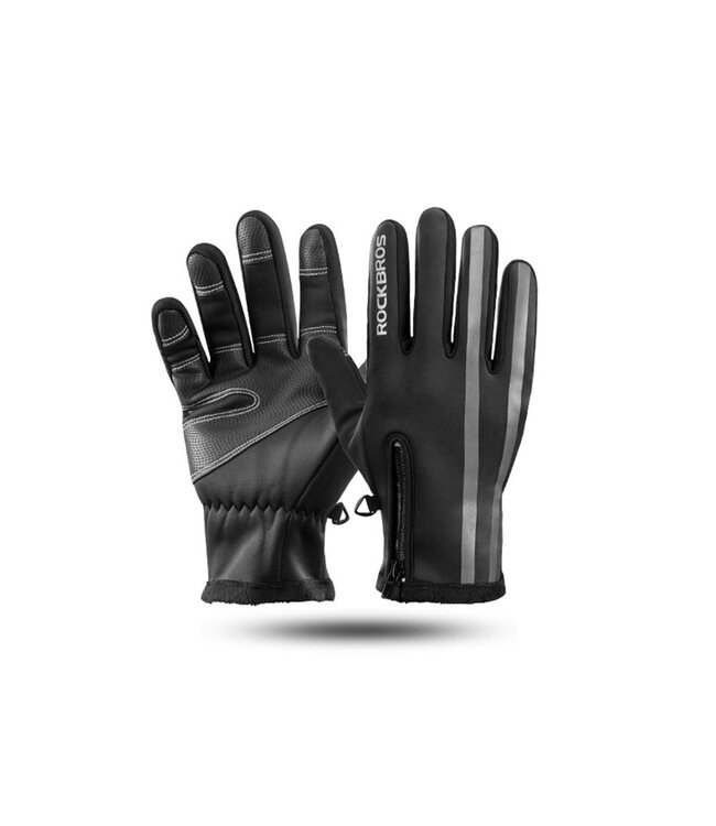 Winter fietshandschoenen - Water en wind dichte handschoenen - Zwart