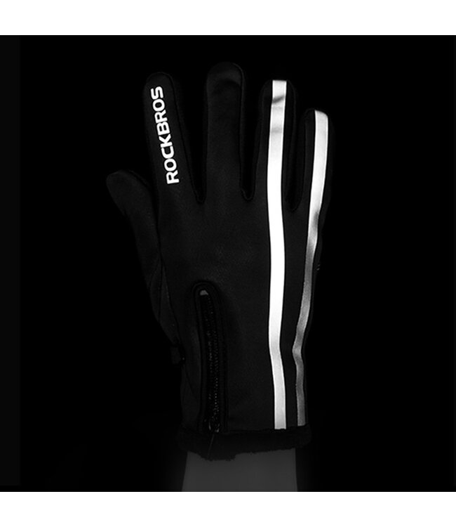 Winter fietshandschoenen - Water en wind dichte handschoenen - Zwart