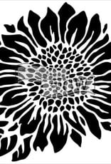 Stencil Joyful Sunflower