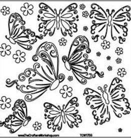 Stencil Butterflies