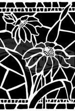 Pochoir Stained Glass Daisies