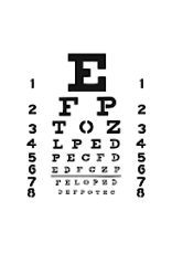 Stencil Eye Chart