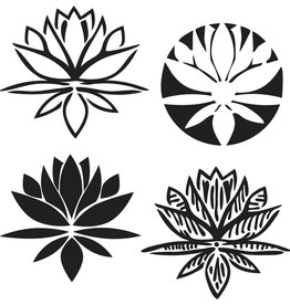 the crafters workshop Stencil Lotus Blossom