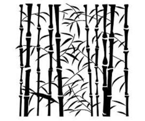 Stencil Bamboo large - Textiellab-040