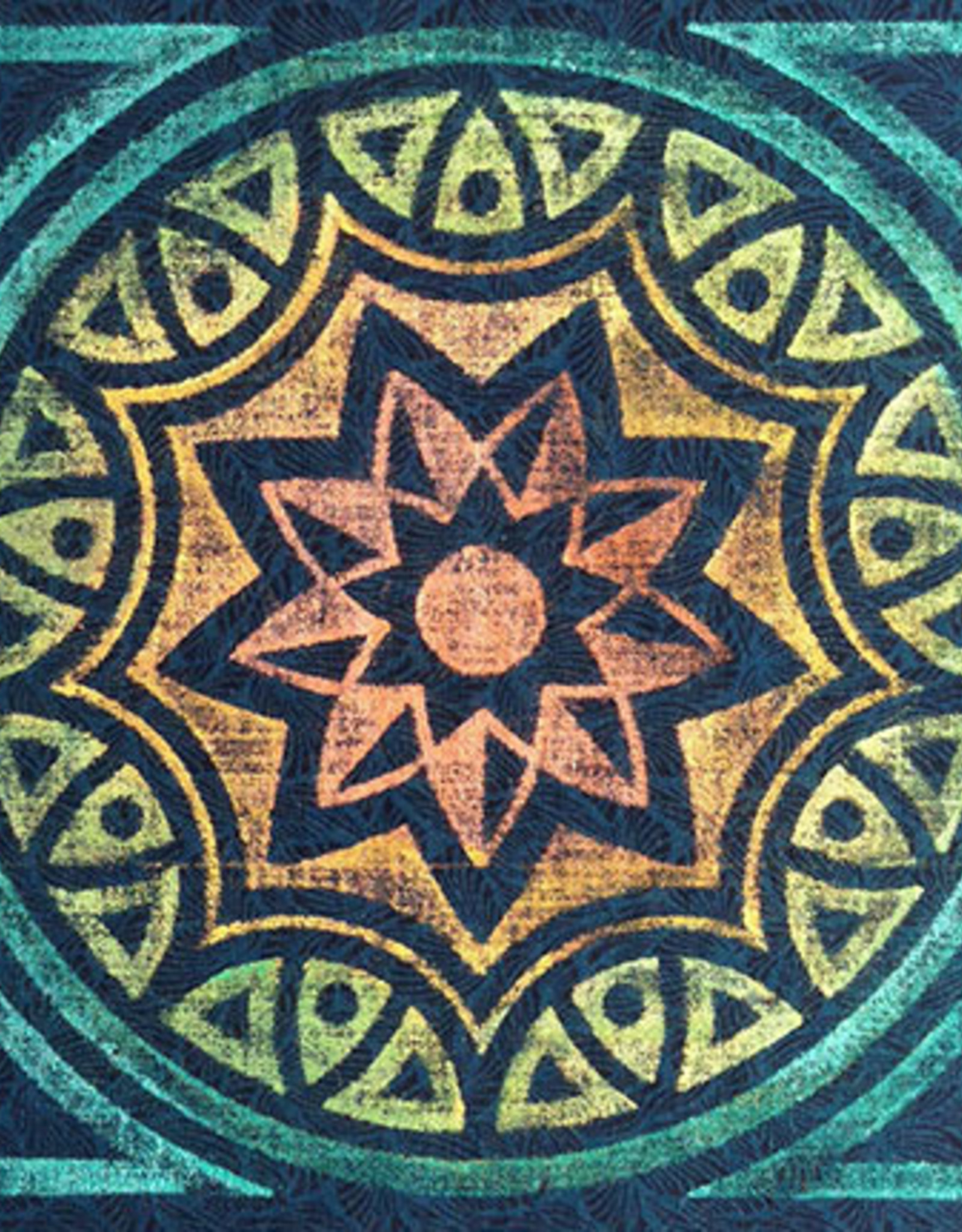 Rubbing Plate Mandala 1 Cedar Canyon